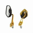 thumbnail image 1 of Universal Motorcycle Aluminum Rear View Black Handle Bar End Side Rearview, 1 of 12