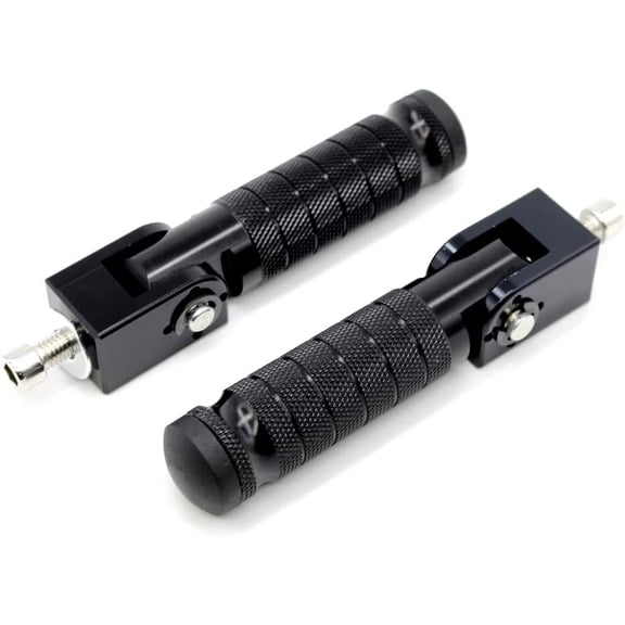 Universal Motorcycle Bicycle Folding Foot Pegs 90 Degree Foldable Electric Motorbike Ebike For Super73 S2/ZX/RX/R/S Passenger Footrests Rearsets Rear Set Footpegs foot Rest Pedals M8 Install Bolts