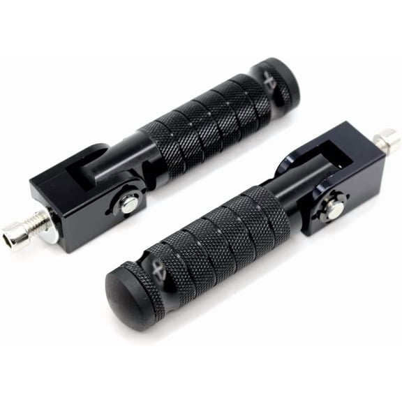 Universal Motorcycle Bicycle Folding Foot Pegs 90 Degree Foldable Electric Motorbike Ebike For Super73 S2/ZX/RX/R/S Passenger Footrests Rearsets Rear Set Footpegs foot Rest Pedals M8 Install Bolts
