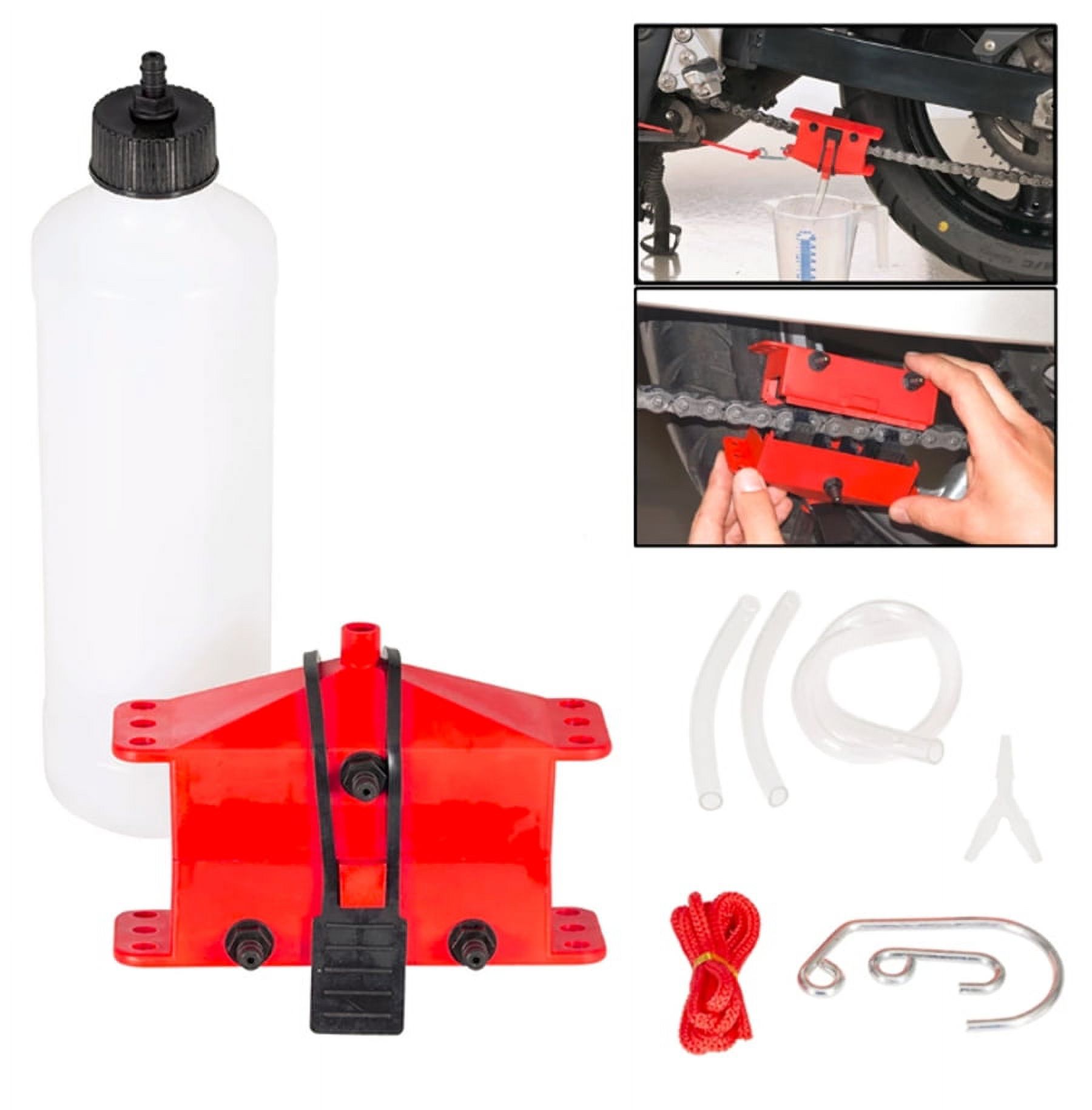Universal Motorcycle Chain Cleaning Lube Lubrication Tool Kit Chain