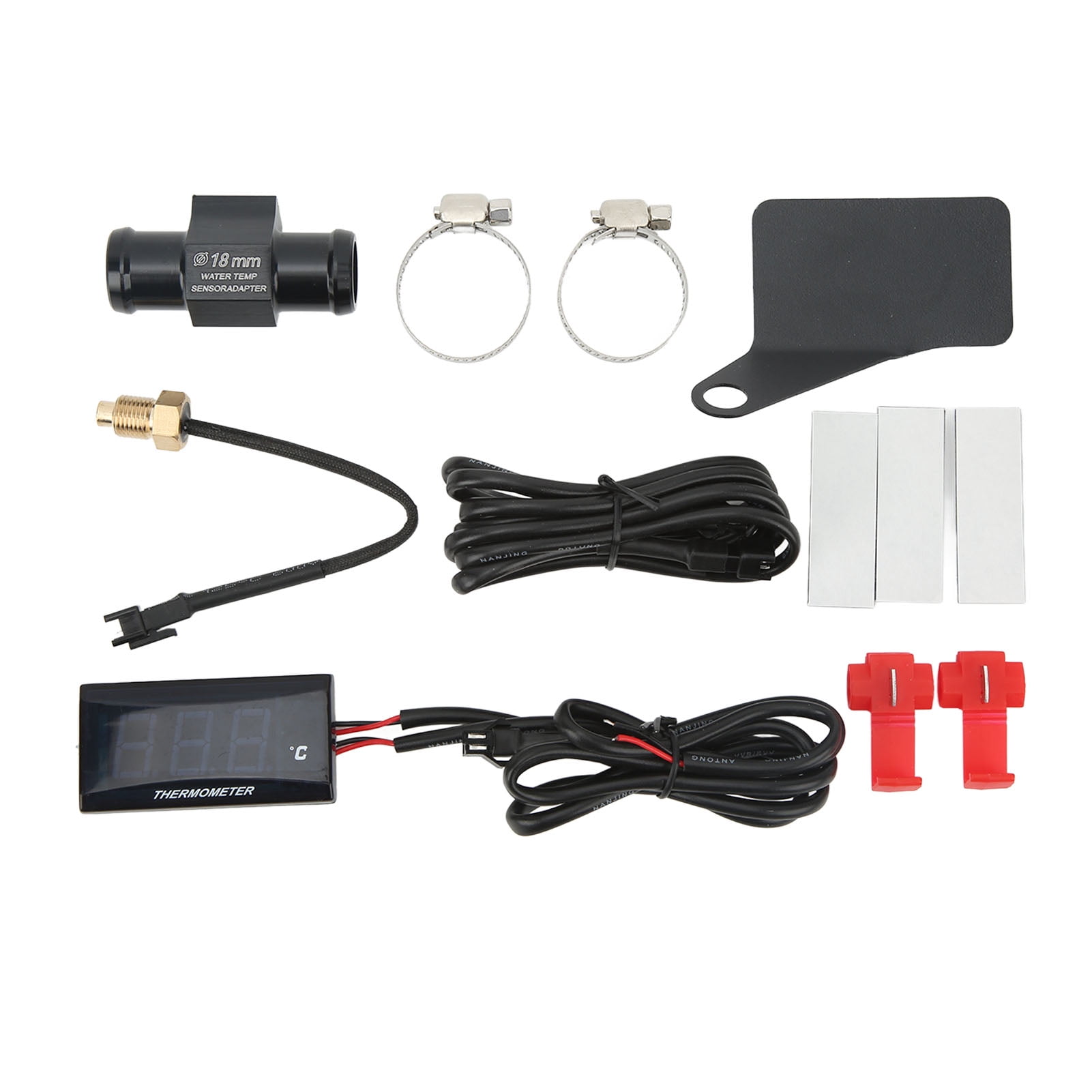 Motorrad Wassertemperatur Anzeige DC12V - LCD Display Mit 16mm Sensor