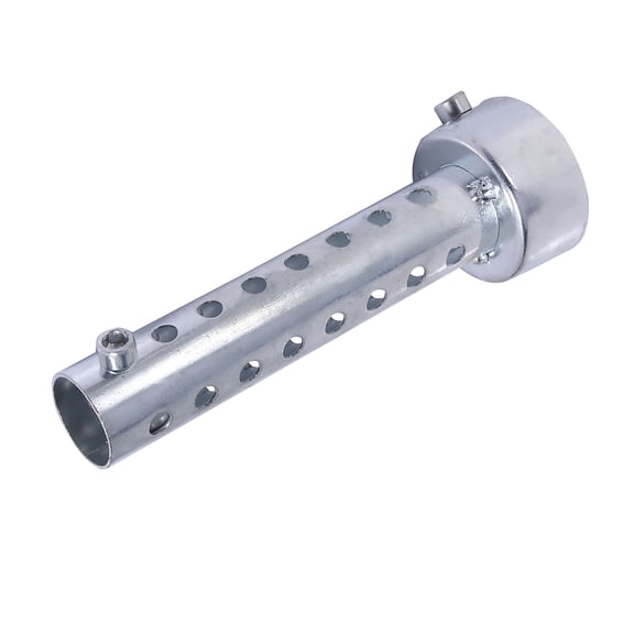 Universal Motorcycle Exhaust Can DB Killer Silencer Muffler Baffle Insert Silver 45mm / 1.77 Inches Removable Heavy Duty Sound Eliminator High Hardness Motorbike Noise Reduction Pipe