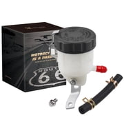 Universal Motorcycle Front Brake Master Cylinder Hydraulic Oil Cup Brake Fluid Reservoir Bottle Tank w/Bracket Compatible with Suzuki GSXR 600 GSXR 750 GSXR 1000 2006 2007 2008 2009 2010 up