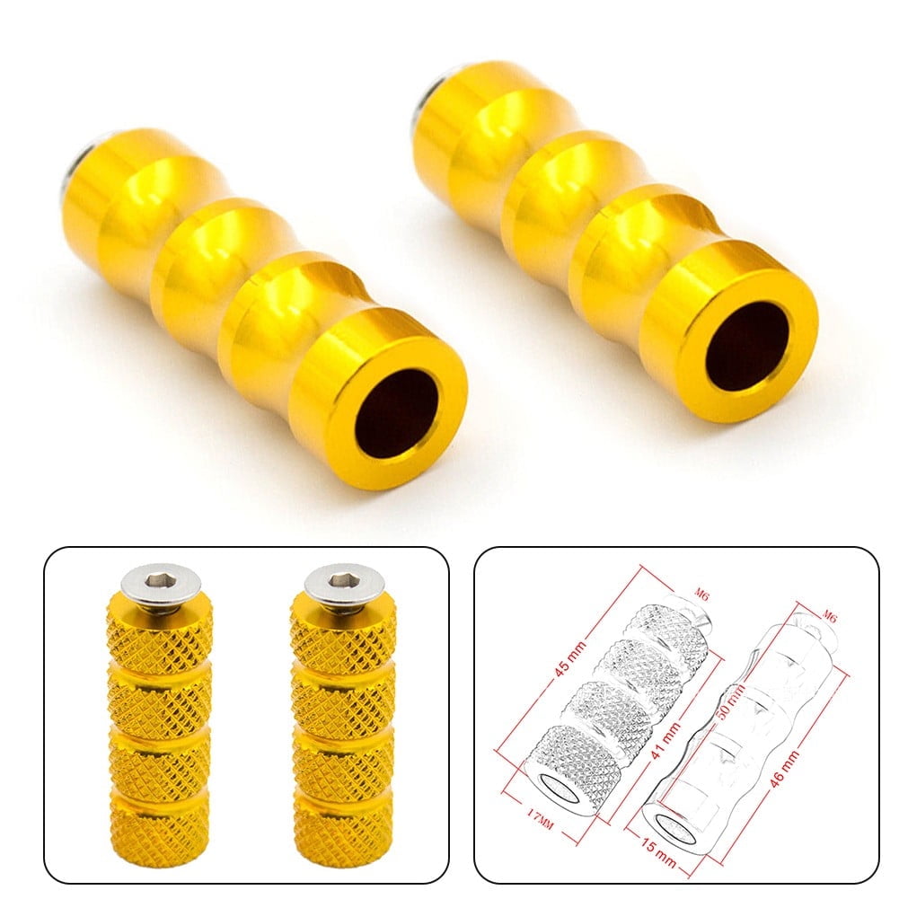 Universal Motorcycle Gear Shift Lever Brake Pedal M6 Footpeg Shifter Footrests
