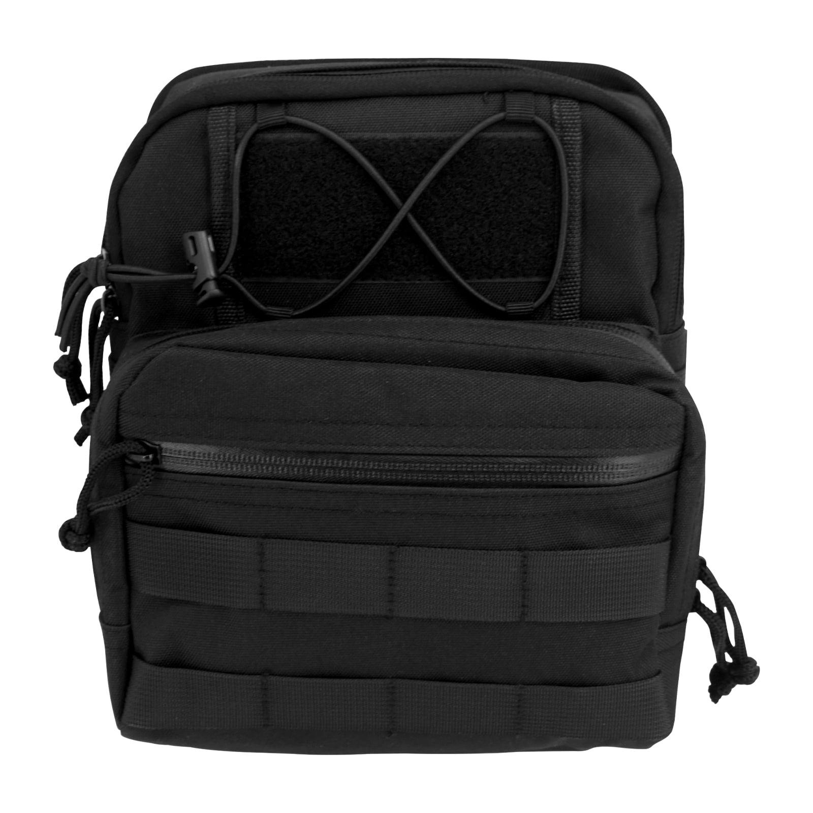 Universal Motorcycle Handlebar Backrest Nylon Bag w/ Waterproof Storage Pouch