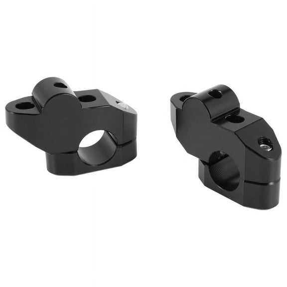Universal Motorcycle Handlebar Riser for 22mm Bars Clamp for Black,1 x set of Handlebar Riser,Black