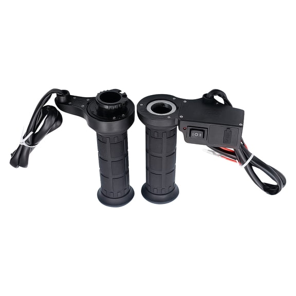 Universal Motorcycle Heated Hand Grips - Adjustable Temperature Handlebar Warmers for Winter Riding