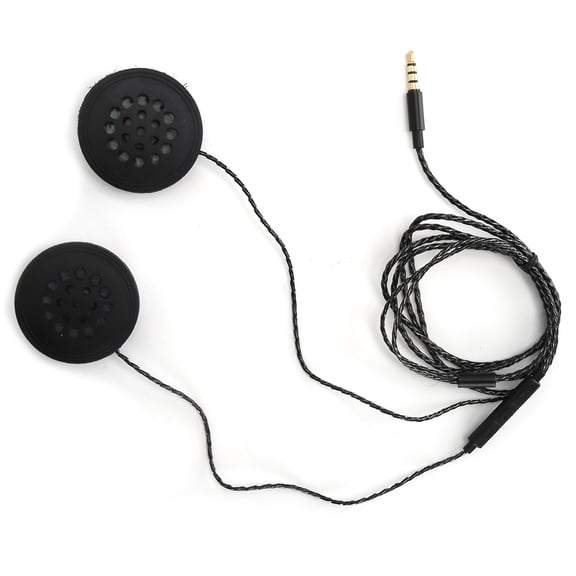 Universal Motorcycle Helmet Headset 3.5mm Wired Hands-Free Earphones for Music and Communication