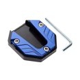 thumbnail image 1 of Universal Motorcycle Kickstand Enlarger Pad for Side Stand Extension and Stability with Non Slip Design All Weather Use Blue, 1 of 3