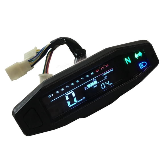 Universal Motorcycle LCD Digital Speeeter & Carburetor Meter Max Speed 199km/h