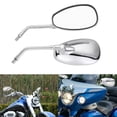 thumbnail image 1 of Universal Motorcycle Mirror Scooter Side Rear Rearview Mirrors, Set of 2, 1 of 8