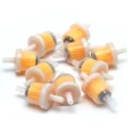 thumbnail image 1 of Universal Motorcycle Oil Filter, Gold Hose, Gas, Fuel, Jane, Scooter, Moped, D343, Set of 10 Pieces, 6mm, 1 of 3