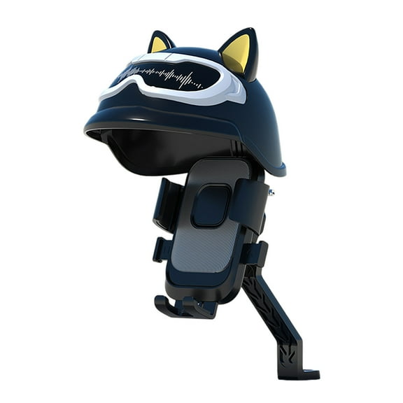 Universal Motorcycle Phone Mount Holder with Adjustable Locking Grips and Protective Rain Cover for Secure Riding