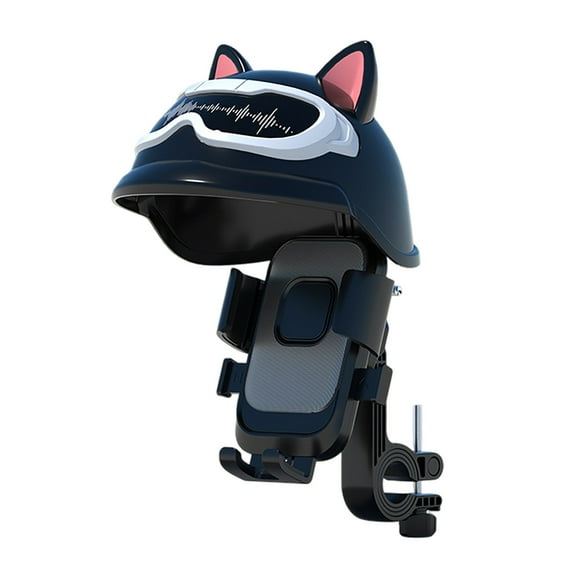 Universal Motorcycle Phone Mount Holder with Adjustable Locking Mechanism and Protective Rain Cover for Secure Riding