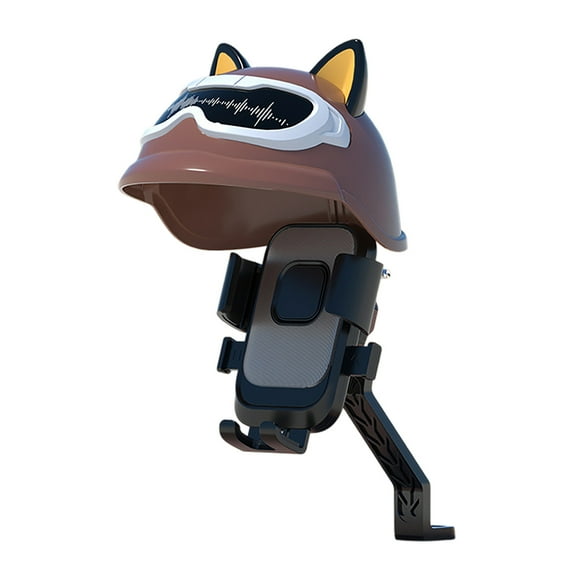 Universal Motorcycle Phone Mount Holder with Adjustable Locking Mechanism and Protective Rain Cover for Secure Riding