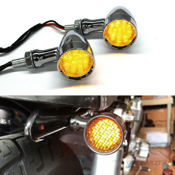 Universal Motorcycle Rear LED Turn Signals 12V Brake Tail Lights Running Lights for Harley Sportster Iron 1200 Softail Yamaha Victory Kawasaki Suzuki Chopper Bobber