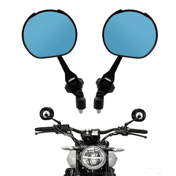 Universal Motorcycle Rearview Mirrors 8mm 10mm Blue Anti-glare Mirror ,Cnc Aluminum Rearview Mirror Blue Lense Anti Glare Universal 7/8" for GSX-S750 GSXS 750 1000 GSXS750 GSX-S1000 GSXS1000