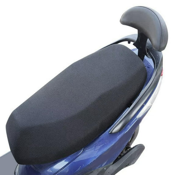 Universal Motorcycle Seat Cushion Cover, Flexible Mesh Breathable Replace Parts Saddle Seat for Motorbike Scooters