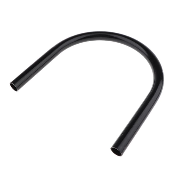 Universal Motorcycle Seat Hoop, Flat Rear Seat Loop Bracket Grab Rail Bars Handle DIY Accessory, Black, Metal - 230mm