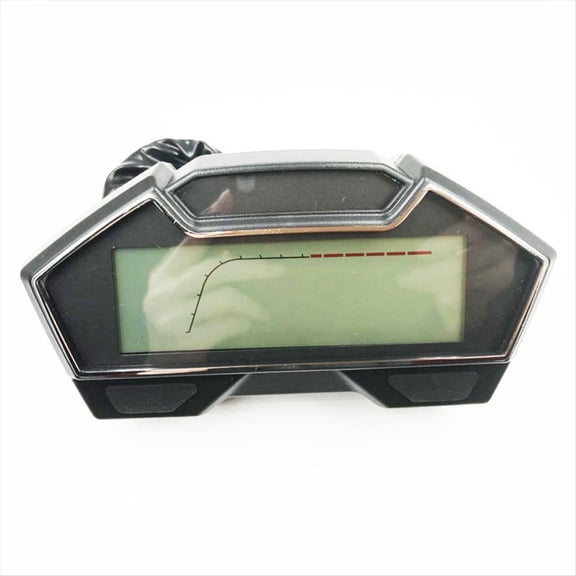 Universal Motorcycle Speedometer Odometer Tachometer RPM Speedometer LCD Digital Gauge Parts,1 x Motorcycle Speedometer,Black