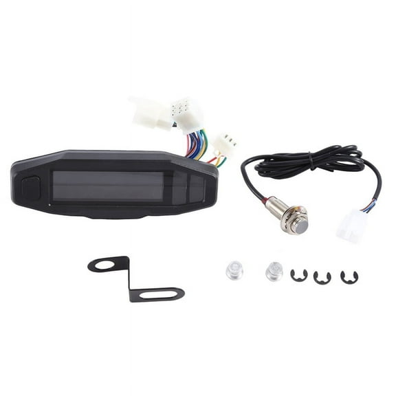 Universal Motorcycle Speedometer Tachometer Oil Gauge HD Screen Digital Meters Instrument Cluster Turn Signal Light(C)