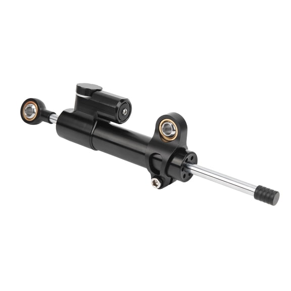 Universal Motorcycle Steering Damper Stabilizer Linear Reverse Safety Control Over 600CC Heavy Motorbike Linear Stabilizer Buffering Bar Guarding Support Accessory 10.1 Inches / 25.6 cm Black