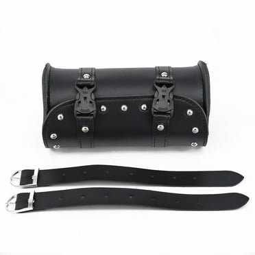 Universal Motorcycle Tool Bag Synthetic Leather Round Fork Bag For Harley