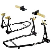 Universal Motorcycle lifting Stands, 900 Lbs Capacity Front & Rear Wheels Lift with U+L Adjustable Swingarm Spool, Heavy Duty lifting Stands