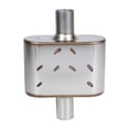 thumbnail image 1 of Universal Muffler Single chamber 409 Stainless Steel Performance Muffler for Cars Trucks, 2.25" Inlet/Outlet, Overall Length 13", 1 of 8