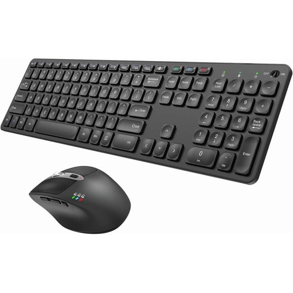 Universal Multi-Device  Keyboard and  Full Size   Keyboard and   Set for , iOS, , Computer Desktop PC Laptop  Tablet Smartphone