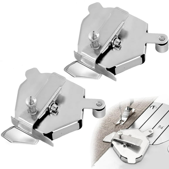 Universal Multifunctional Magnetic Sewing Guide with Clips, 2 Pieces Upgraded Magnet Hem Rail Attachments for Sewing Machines, Sewing Supplies Accessories