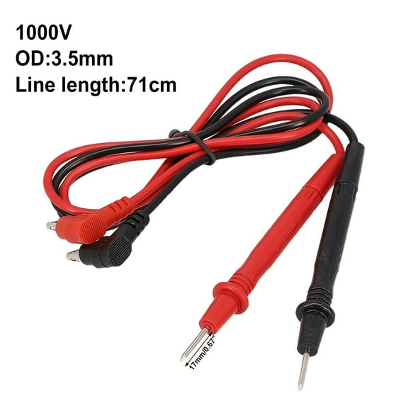 Universal Multimeter Test Leads,1000V 10A,Red and Black Pair,Silicone Shielded,Heat Resistant,for Digital Multimeters