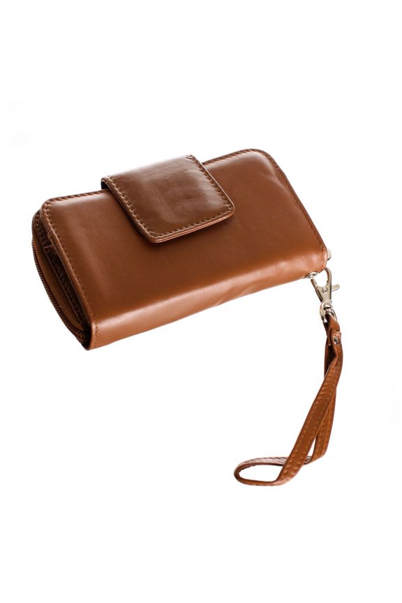 Universal Multiple-Storage Genuine Leather Clutch Wallet/Phone Holder - Limited Edition - Brown