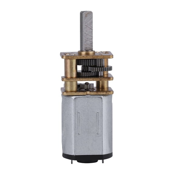 Universal N20 DC Gear Motor with Heavy Duty Metal Gearbox, 3V 6V 12V High Torque Speed Reduction Motor (150 RPM / 10x3mm D-Shaft)