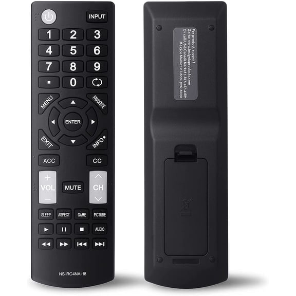 Universal NS-RC4NA-18 Remote Control Replacement for All Insignia TVs, No Programming Required