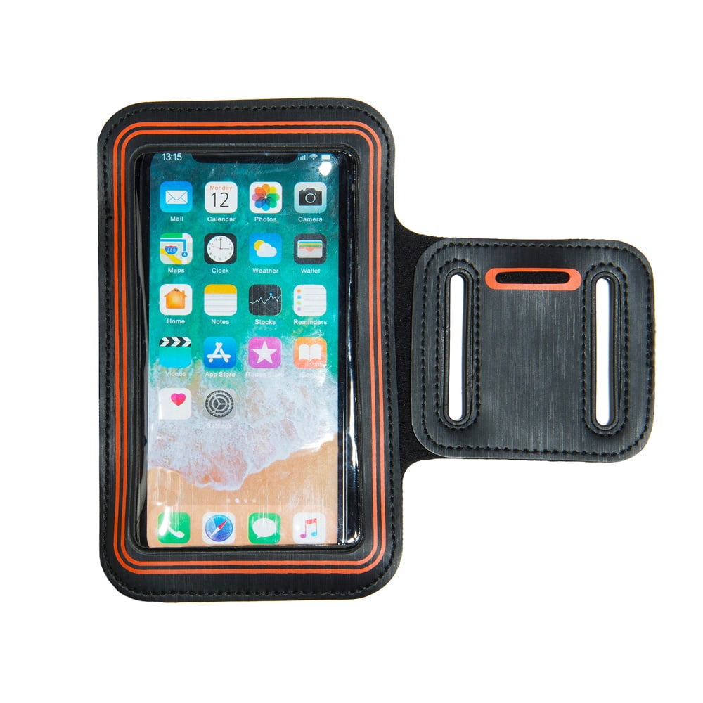 Universal Neoprene Workout Running Gym Armband fits Phones up to 5.9 x 2.9 inches for slim, med, or muscular Arm types