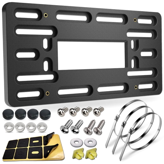 Universal No Drill Front License Plate Mount Kit