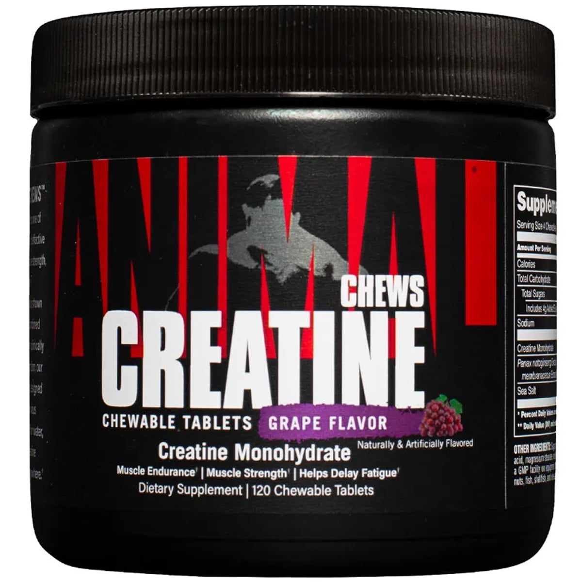 Universal Nutrition Animal Creatine Chews - Grape - 120 Tablets