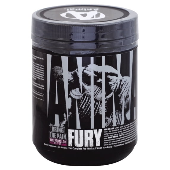 Animal Fury Essentials Powder Watermelon Flavor Pre Workout 11.57 oz