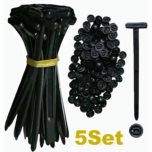 Universal Nylon Cable Tie Buckle Auto Fastener Screw Replacement Clip Car Fender Trunk Engine Guard Panel Wire Management Secure