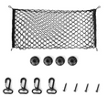 thumbnail image 1 of Universal Nylon Trunk Cargo Net, with 4 Hook, Elastic Mesh Organizer Rear Interior Luggage Storage for SUV Jeep Truck, 1 of 11