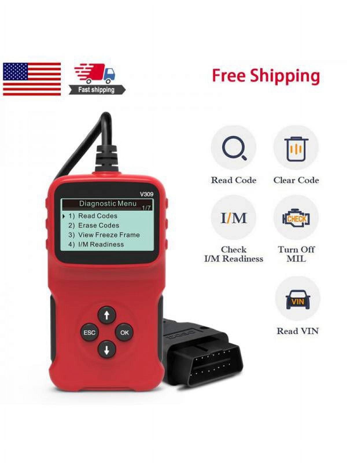 Universal OBD2 Scanner,Car Engine Fault Code Reader CAN Scan Tool