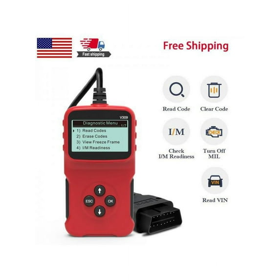 Universal OBD2 Scanner,Car Engine Fault Code Reader CAN Scan Tool,Diagnostic Check Engine Light Scanner for All OBD II Protocol Cars