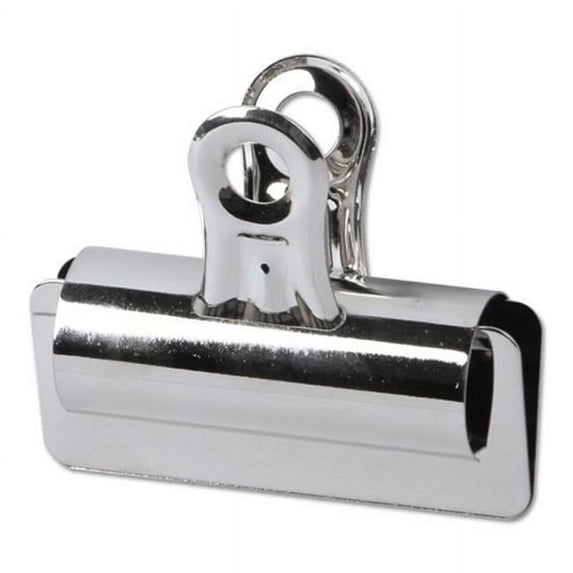 Universal Office Products 31265 2.62 in. Bulldog Steel Clips, Nickel Plated - 12 per Pack