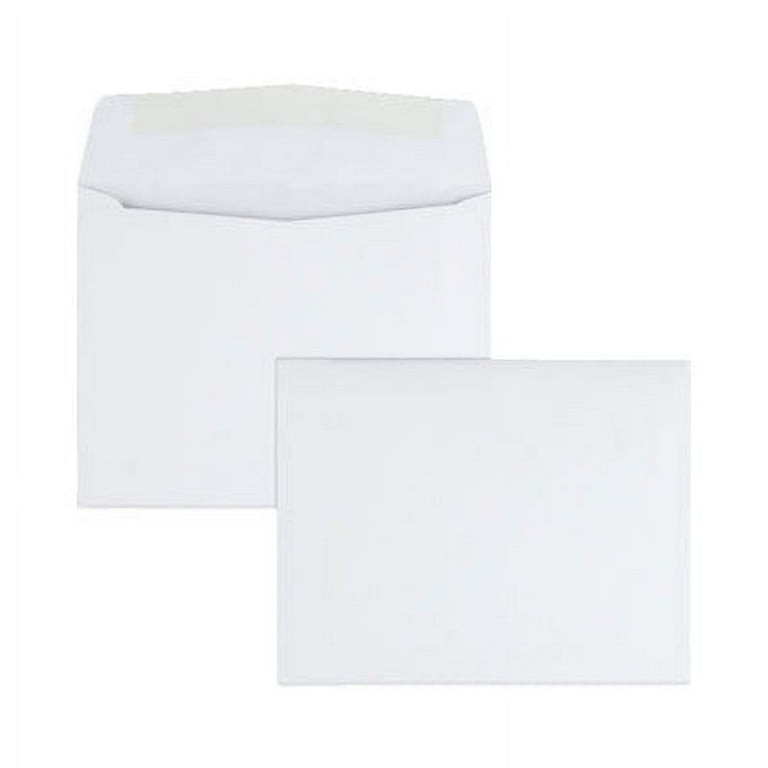 Open-End Business Envelope, #6 3/4, Square Flap, Gummed Closure, 3.06 x 6.6, White, 125/Box Open-End Business Envelope, #6 3/4, Square Flap, Gummed Closure, 3.06 x 6.6, White, 125/Box