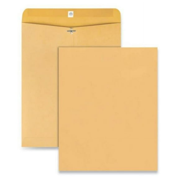 Universal Office Products UNV35263 11.5 x 14 in. Clasp & Gummed Closure Catalog Envelope, Brown Kraft