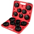 thumbnail image 1 of Universal Oil Filter Wrench Kit, 14 Pcs - 3/8" Drive, Compact Steel Sockets for Easy Access, 1 of 10