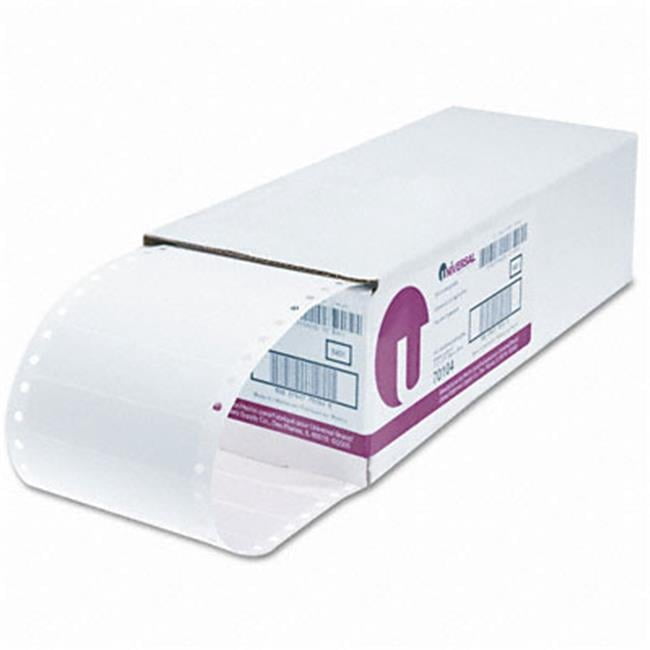 Universal One-Across Dot Matrix Printer Labels 3-1/2 x 15/16 White 5000 ...