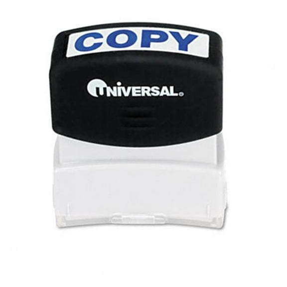 Universal One-Color Message Stamp Copy Pre-Inked/Re-Inkable Blue - Blue