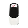 thumbnail image 1 of Universal  One-Color Round Message Stamp  Check Mark  Pre-Inked/Re-Inkable  Red, 1 of 1